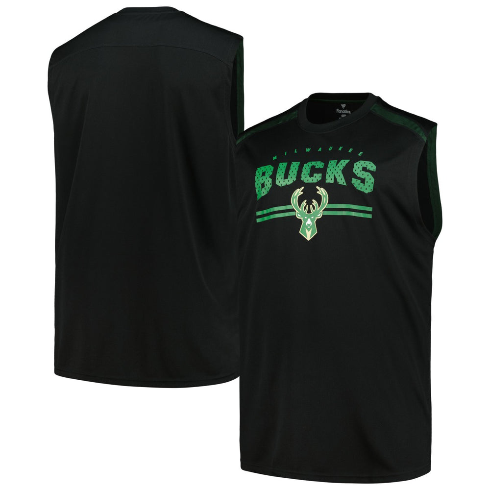 Milwaukee Bucks Big & Tall Birdseye Muscle Tank Top Black | Fanatics Near Me