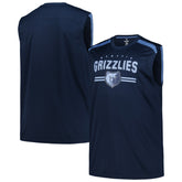 Memphis Grizzlies Big & Tall Birdseye Muscle Tank Top Navy | Fanatics US