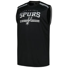 San Antonio Spurs Big & Tall Birdseye Muscle Tank Top Black | Fanatics