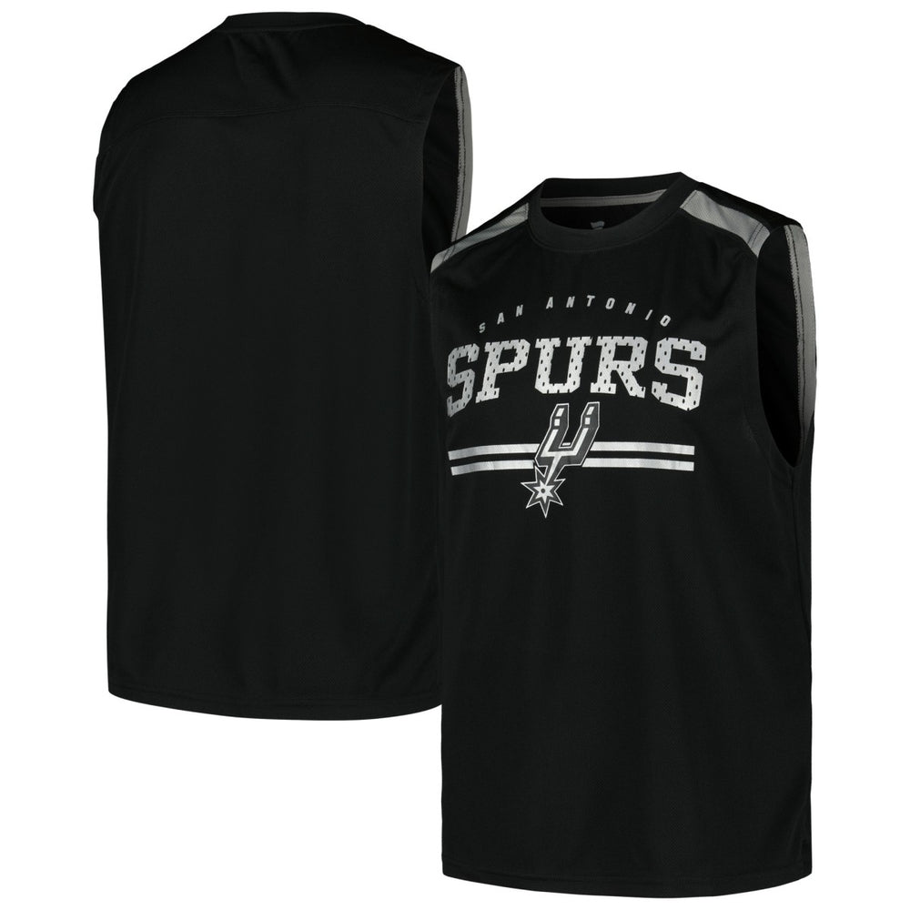 San Antonio Spurs Birdseye Muscle Tank Top Black | Fanatics for sale