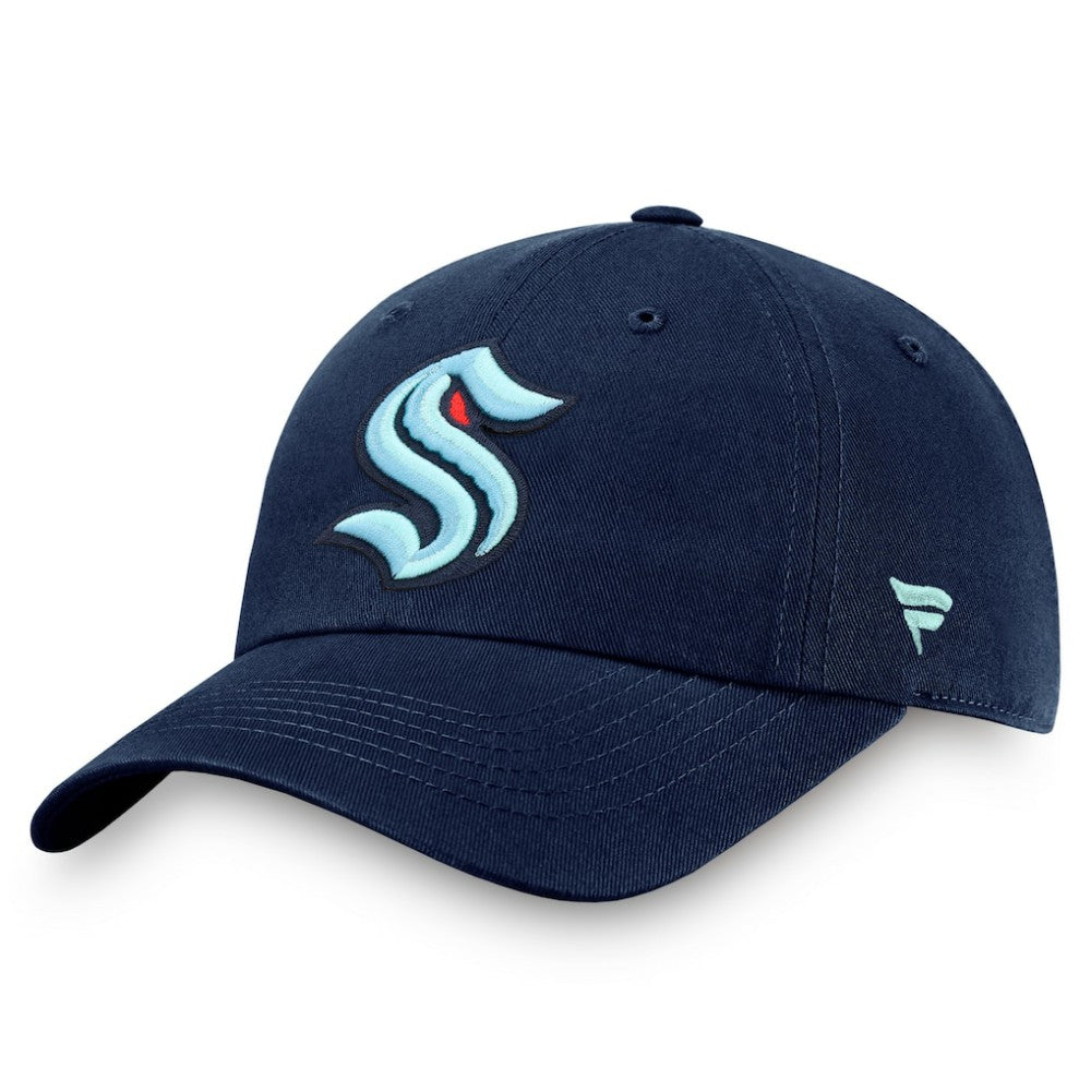 Seattle Kraken Fanatics Core Primary Logo Adjustable Hat - Deep Sea Blue - NHL 201167329