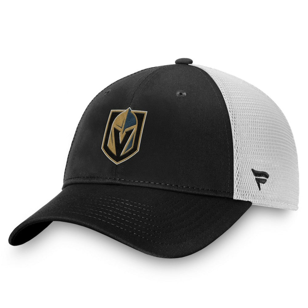 Vegas Golden Knights Fanatics Core Primary Logo Trucker Adjustable Hat - Charcoal/White - NHL 201167352