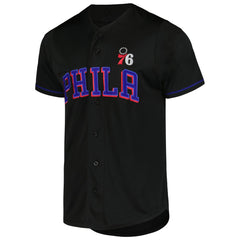 Philadelphia 76ers Pop Baseball Jersey Black | Fanatics Lifestyle