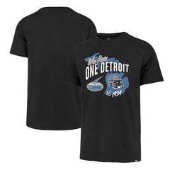 47 brand Detroit Lions '47 Regional Franklin T-Shirt Black
