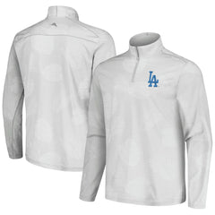 Los Angeles Dodgers Tommy Bahama Delray Frond IslandZone Half-Zip Jacket - Gray - MLB on Sale