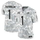 Nike Tua Tagovailoa Miami Dolphins 2024 Salute to Service Limited Jersey Arctic Camo