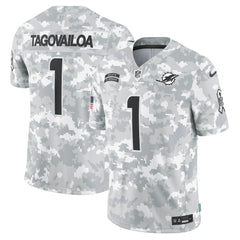 Nike Tua Tagovailoa Miami Dolphins 2024 Salute to Service Limited Jersey Arctic Camo