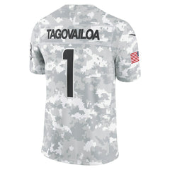 Nike Tua Tagovailoa Miami Dolphins 2024 Salute to Service Limited Jersey Arctic Camo