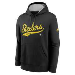Nike Pittsburgh Steelers Rewind Club Logo Pullover Hoodie Black