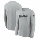 Nike Tennessee Titans 2024 Salute To Service Long Sleeve T-Shirt Gray