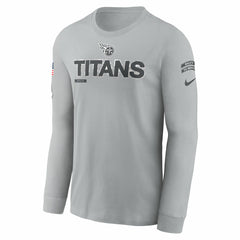 Nike Tennessee Titans 2024 Salute To Service Long Sleeve T-Shirt Gray
