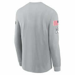 Nike Tennessee Titans 2024 Salute To Service Long Sleeve T-Shirt Gray