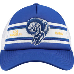 Mitchell & Ness Los Angeles Rams Youth Stripe Trucker Adjustable Hat Royal