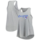 New York Rangers Fanatics Women's Plus Size Racerback Tank Top - Heather Gray - NHL 201173335