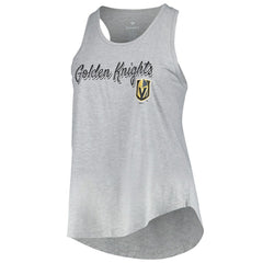 Vegas Golden Knights Fanatics Women's Plus Size Racerback Tank Top - Heather Gray - NHL 201173338