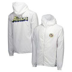 Club America Home Match Hoodie Full-Zip Windbreaker Jacket White