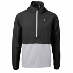 Baltimore Orioles Cutter & Buck City Connect Charter Eco Recycled Half-Zip Anorak Jacket - Black/Gray - MLB Lifestyle
