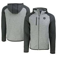 Baltimore Orioles Cutter & Buck City Connect Mainsail Full-Zip Hoodie - Heather Gray/Heather Charcoal - MLB on Sale