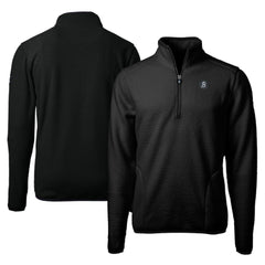 Baltimore Orioles Cutter & Buck City Connect Cascade Eco Sherpa Fleece Quarter-Zip Pullover Jacket - Black - MLB Discount