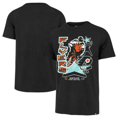 Philadelphia Flyers '47 Lamp Lighter Franklin T-Shirt - Black - NHL 201177478
