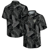 Las Vegas Raiders Sport Vine Line Button-Down Shirt Black