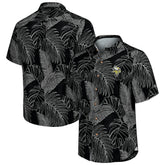 Minnesota Vikings Sport Vine Line Button-Down Shirt Black
