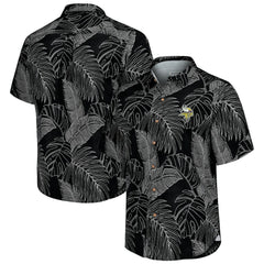 Minnesota Vikings Sport Vine Line Button-Down Shirt Black