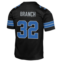 Nike Brian Branch Detroit Lions Youth Game Jersey Black