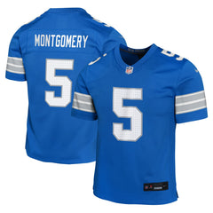 Nike David Montgomery Detroit Lions Youth Game Jersey Blue