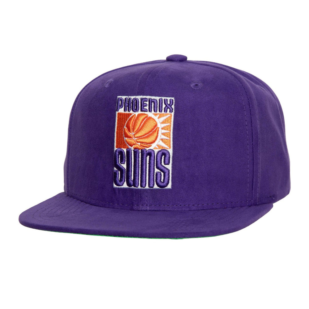 Phoenix Suns Sweet Suede Snapback Hat Purple | Mitchell & Ness US