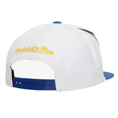 Golden State Warriors Waverunner Snapback Hat for sale White/Royal | Mitchell & Ness Lifestyle