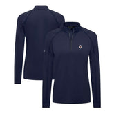 Winnipeg Jets Levelwear Women's Kinetic Insignia Core Quarter-Zip Pullover Top - Navy - NHL 201183071