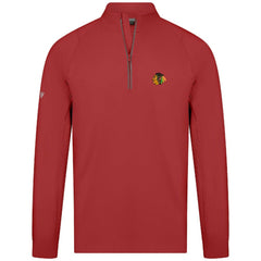 Chicago Blackhawks Levelwear Theory Insignia Core Quarter-Zip Pullover Top - Red - NHL 201183118