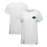 San Jose Sharks Levelwear Women's Influx Club Patch 2.0 T-Shirt - White - NHL 201183262