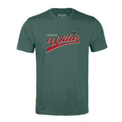 Minnesota Wild Levelwear Richmond Retro Script T-Shirt - Green - NHL 201183318