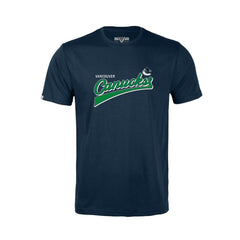 Vancouver Canucks Levelwear Youth Little Richmond Retro Script T-Shirt - Navy - NHL 201183383