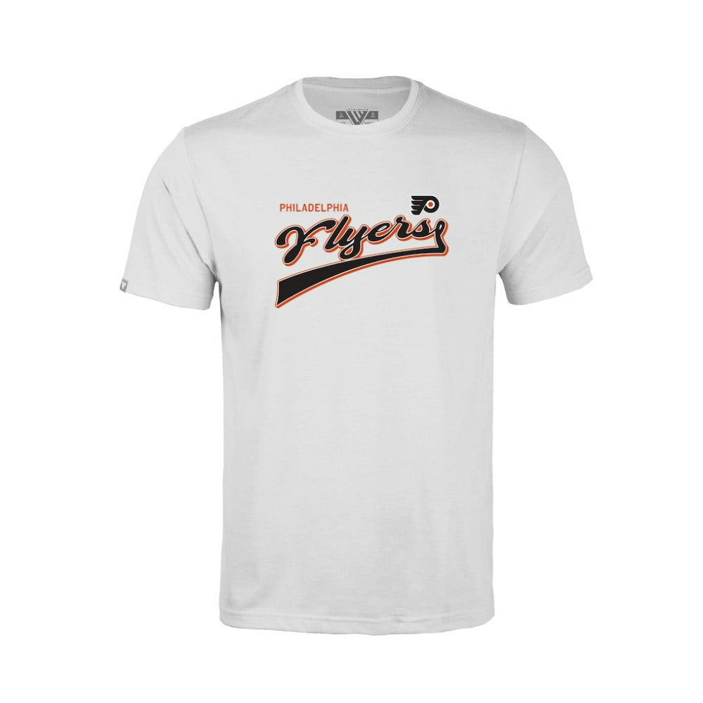 Philadelphia Flyers Levelwear Youth Little Richmond Retro Script T-Shirt - White - NHL 201183404