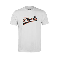 Philadelphia Flyers Levelwear Youth Little Richmond Retro Script T-Shirt - White - NHL 201183404