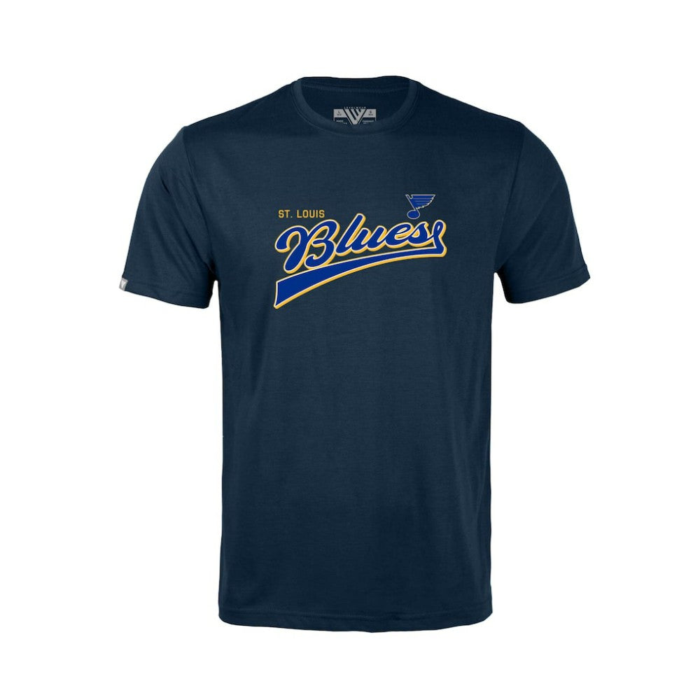 St. Louis Blues Levelwear Youth Little Richmond Retro Script T-Shirt - Navy - NHL 201183413