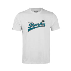 San Jose Sharks Levelwear Youth Little Richmond Retro Script T-Shirt - White - NHL 201183431