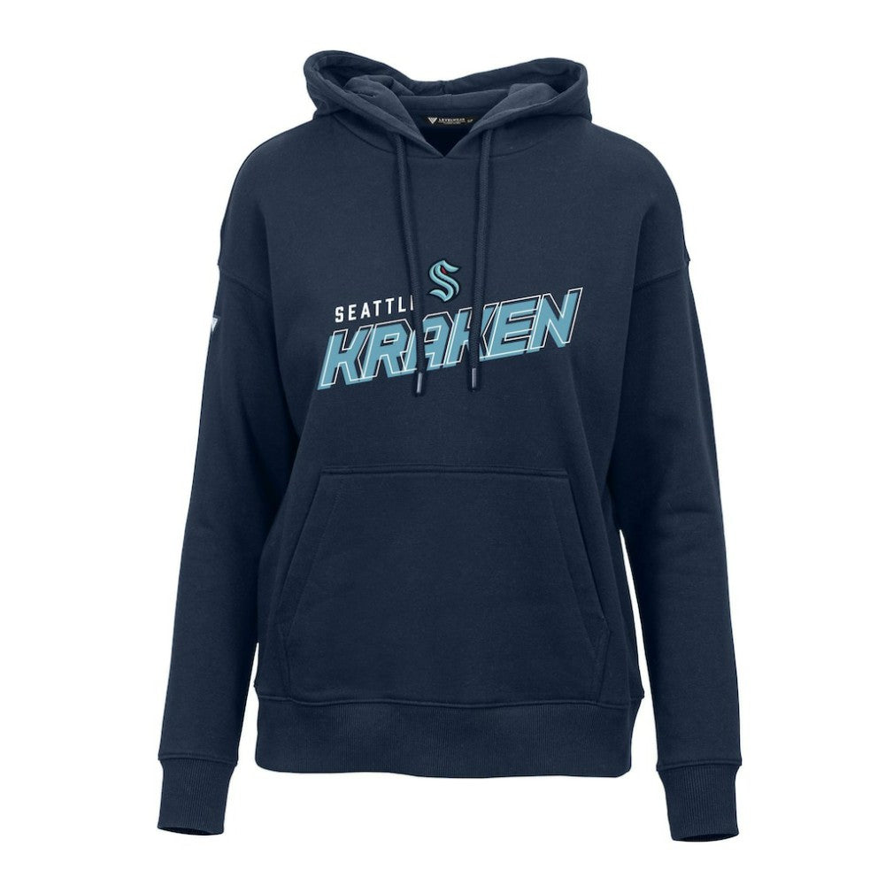 Seattle Kraken Levelwear Women's Adorn Premier 2.0 Fleece Pullover Hoodie - Deep Sea Blue - NHL 201183470