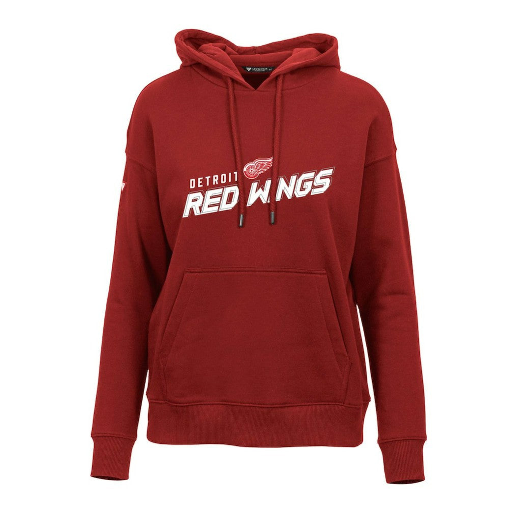 Detroit Red Wings Levelwear Women's Adorn Premier 2.0 Fleece Pullover Hoodie - Red - NHL 201183493