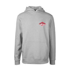 Detroit Red Wings Levelwear Youth Podium Club Patch 2.0 Fleece Pullover Hoodie - Gray - NHL 201183735