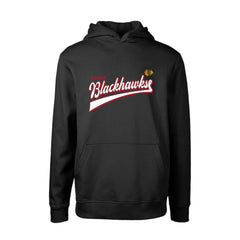 Chicago Blackhawks Levelwear Youth Podium Retro Script Fleece Pullover Hoodie - Black - NHL 201183760