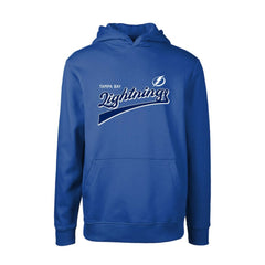 Tampa Bay Lightning Levelwear Youth Podium Retro Script Fleece Pullover Hoodie - Blue - NHL 201183775