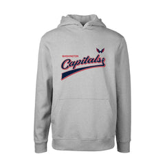 Washington Capitals Levelwear Youth Podium Retro Script Fleece Pullover Hoodie - Gray - NHL 201183776