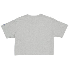 New Era Women's Bella Dona x Los Angeles Dodgers Boxy Crop T-Shirt - Gray - New Era on Sale