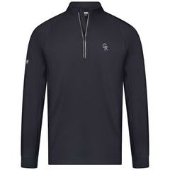 Colorado Rockies Levelwear Theory Insignia Quarter-Zip Pullover - Black - MLB on Sale