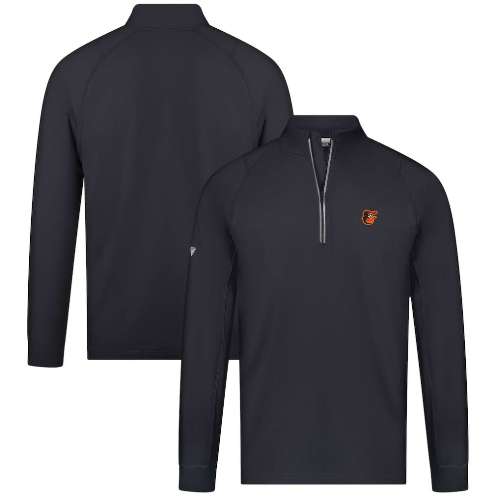 Baltimore Orioles Levelwear Theory Insignia Quarter-Zip Pullover - Black - MLB on Sale