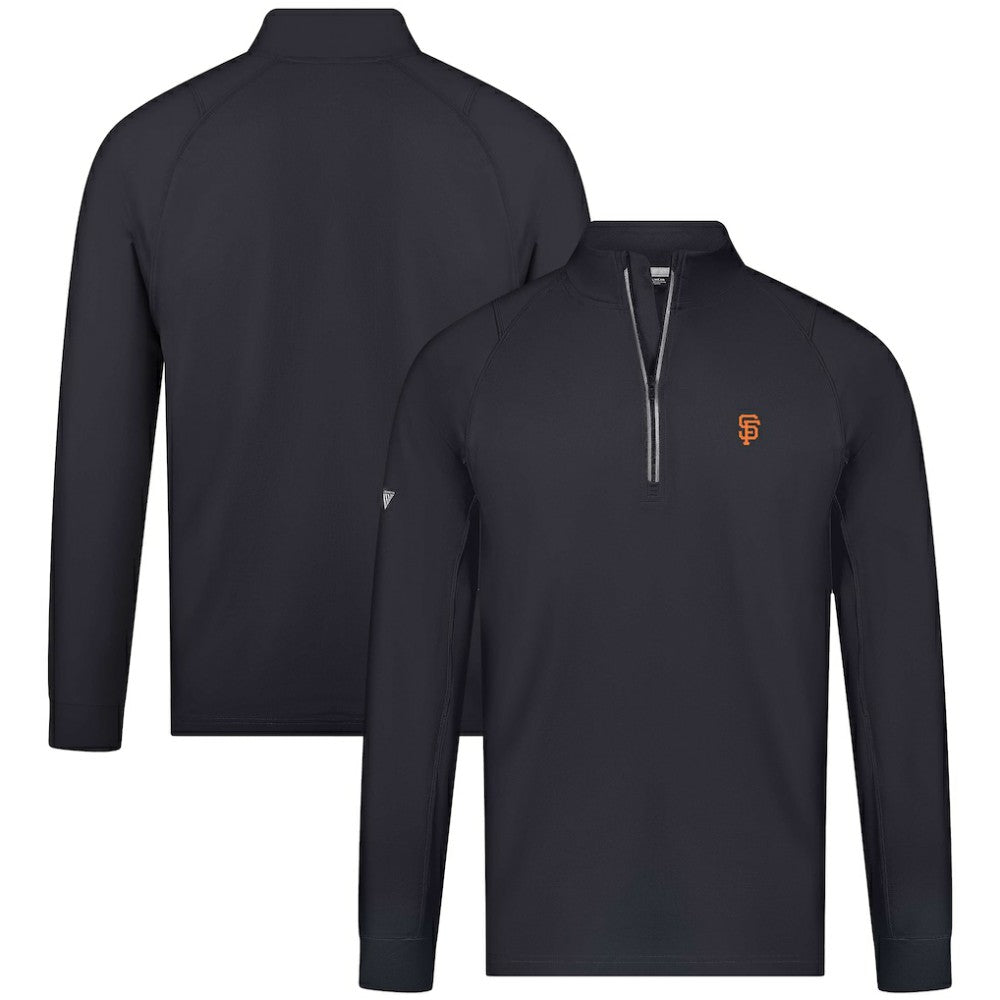 San Francisco Giants Levelwear Theory Insignia Quarter-Zip Pullover - Black - MLB Sale